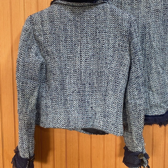 Cynthia Steffe Blue Tweed Skirt Set - Picture 9 of 12